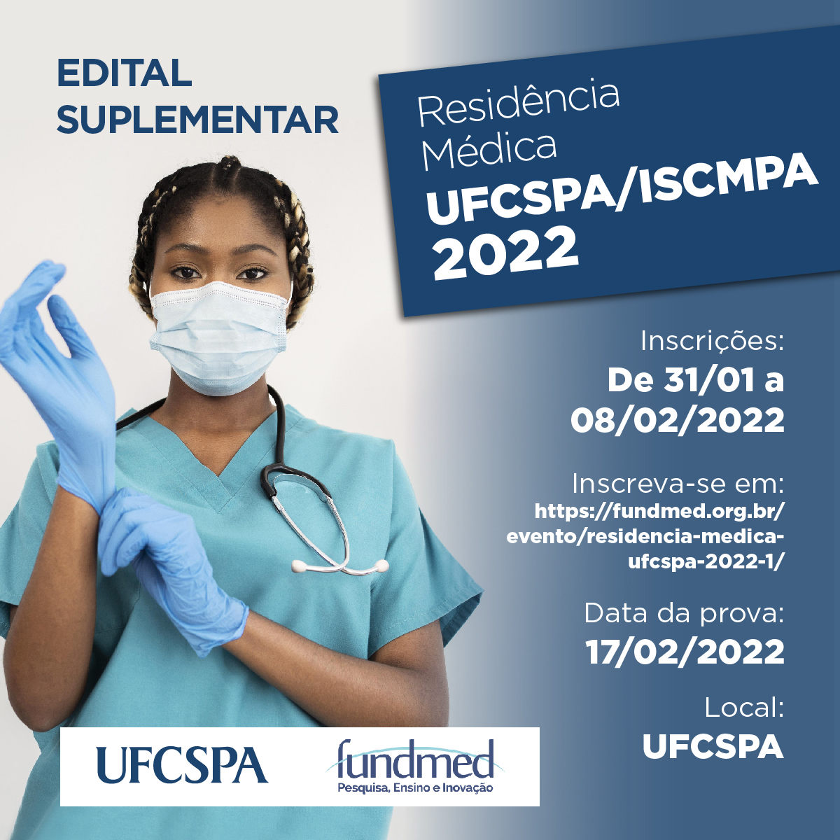residência médica Suplementar UFCSPA 2022 1