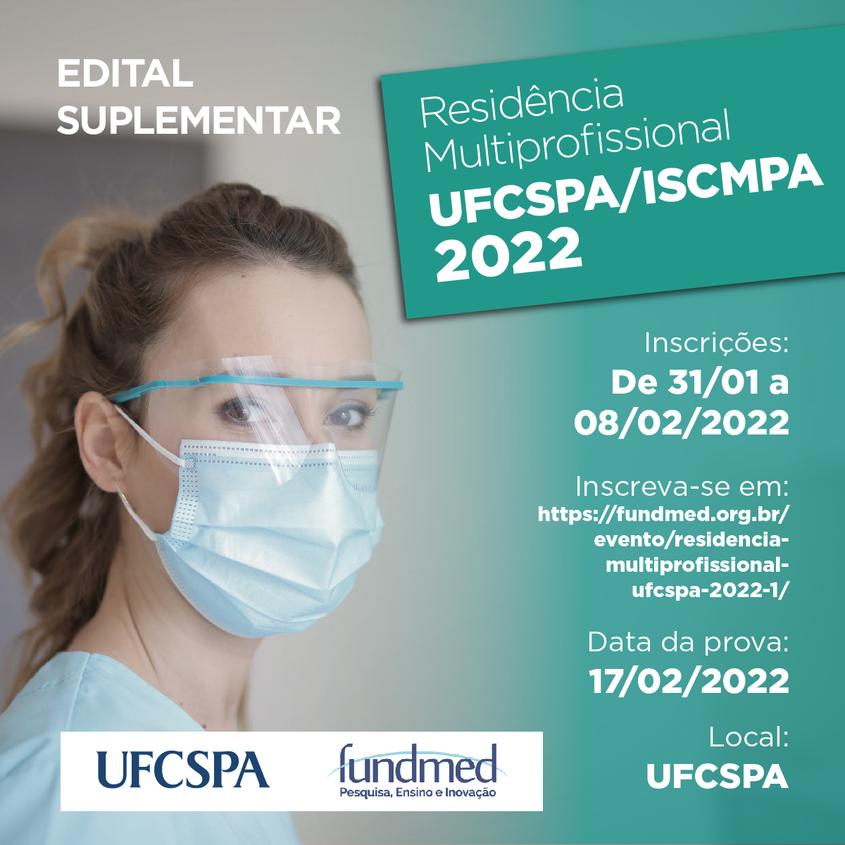 residência multiprofissional Suplementar UFCSPA 2022 1